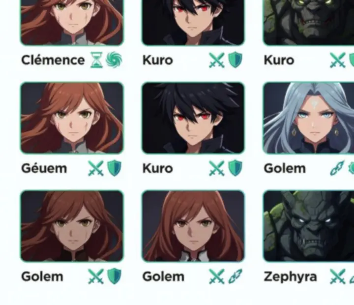 Zestawienie bohaterów i bossów z Evoland 2