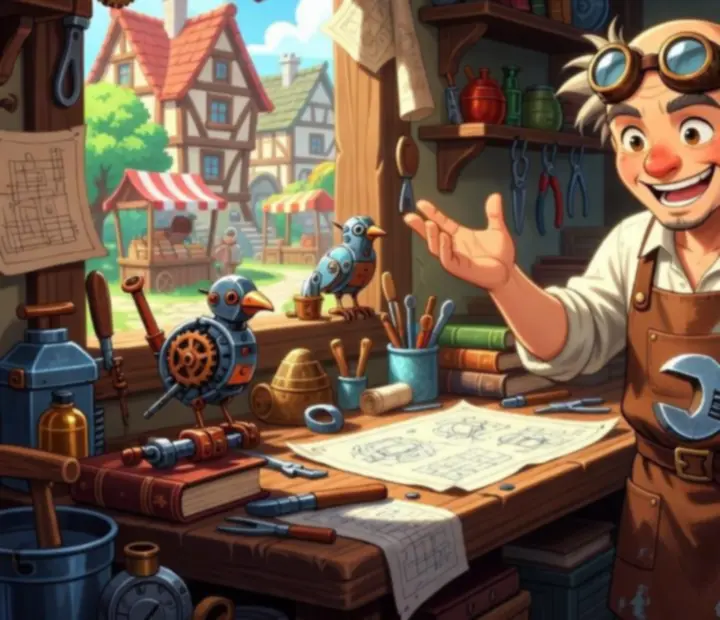 Przykładowa ważna postać drugoplanowa w Evoland 2